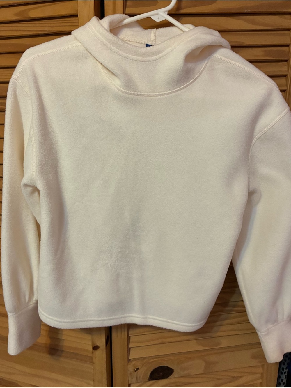 Girls  Cream Pullover Hoodie Sweater
